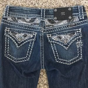 BUCKLE Miss Me Bling Blue Jeans 25 JE5124ER 25x31